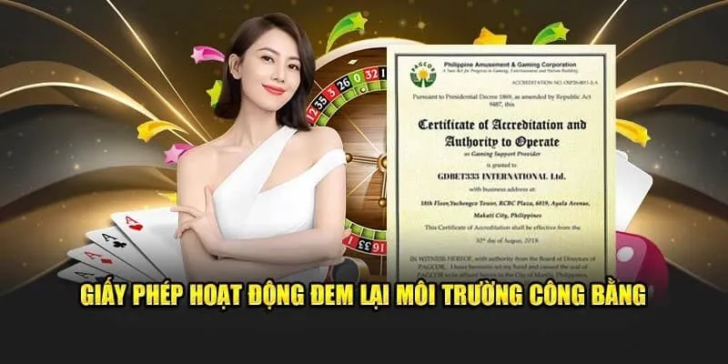 Giấy phép - minh chứng hoạt động