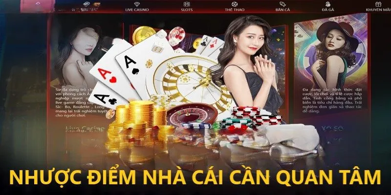 Nhược điểm của các sân chơi trực tuyến